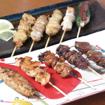 お得！おまかせ10種盛り合わせは人気串を集めました◎