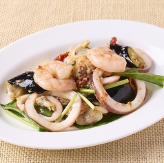 魚介のマリネ　ペペロンチーノ風