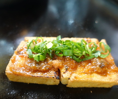 地鶏肉味噌厚揚げ