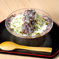 ふわふわミルクかき氷 宇治金時