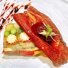 煮穴子と初夏野菜のテリーヌ
