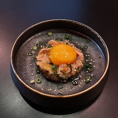 地鶏のユッケ