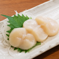 ホタテの刺身