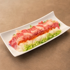 牛トロ肉のいくらおろし