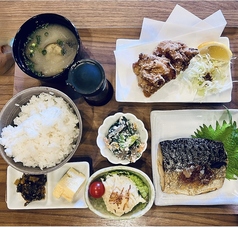 焼き塩サバ定食