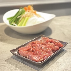 上モモセット(野菜盛付き)