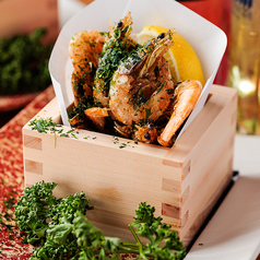 芝海老のあおさ唐揚げ