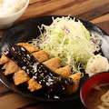 料理メニュー写真&nbsp;チキン味噌カツ定食