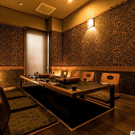 和モダン空間で愉しむ◎多種多様な個室とゆったりお席♪