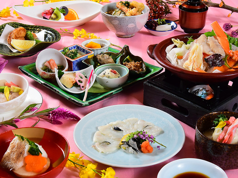 播磨ならではの鮮度の高い素材をたっぷり使った、四季折々の日本料理でおもてなしを。
