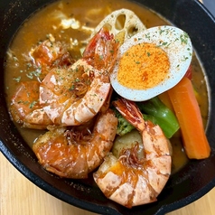 ぷりぷりエビのスープカレー