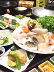 この時期一番美味しい★冬季限定ふぐづくしのてっちりコース飲放付5000円！てっさ/白子醤油焼/等！！