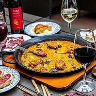 当店自慢のパエリアが付いた ミゲルフアニ ランチコース