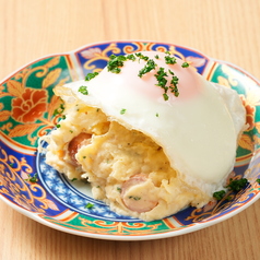 目玉焼きのせ ポテサラ