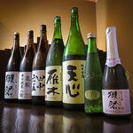 日本酒は人気の銘柄から季節限定の商品まで豊富にご用意！