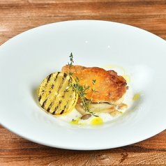 ローストチキン　レモンクリームソース