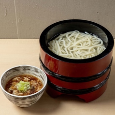 釜揚げうどん(豚生姜つけだれ)(温)