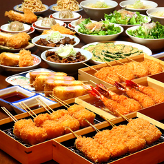 串カツ たぬきのコース写真