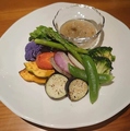 料理メニュー写真&nbsp;旬野菜鉄板焼き　バーニャカウダ