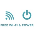 無料でご利用頂けるWi-Fiとご希望の場合は充電コンセントもご利用いただけます。お気軽にスタッフにお声掛けください。