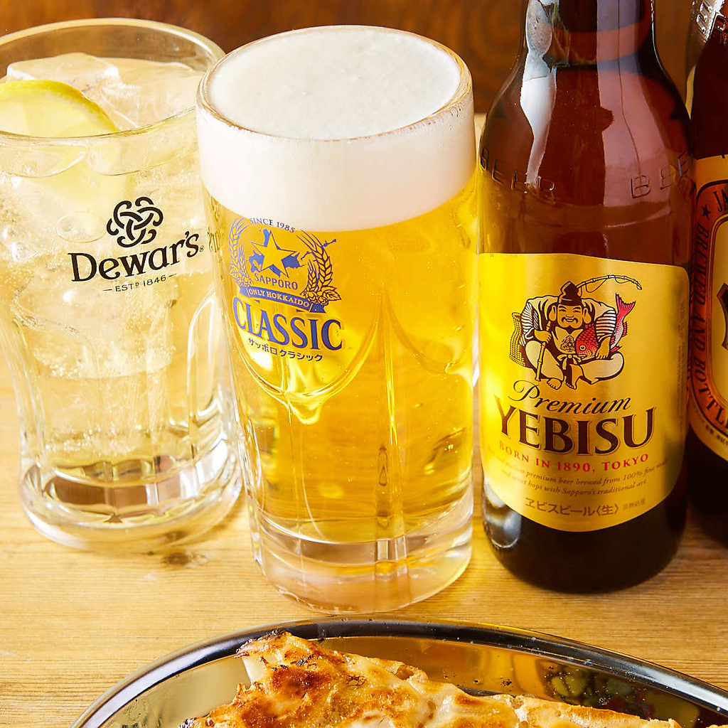 サッポロクラシックは北海道でしか飲めません!!餃子にビールは最高です♪