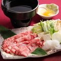 料理メニュー写真&nbsp;黒毛和牛A5すき焼き