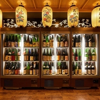 全国の銘酒を愉しむ落ち着きと上質が共存する日本酒空間