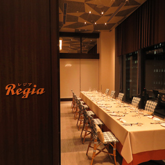 ~完全個室『Regia レジア』~1室限定となっておりますので、ご予約はお早めに。※個室料としてランチ¥5000、ディナー¥10000頂戴しております。
