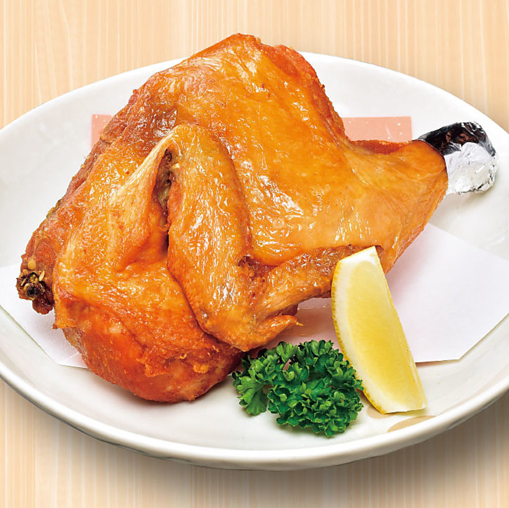 つぼ八のおすすめ♪若鶏の半身揚げ