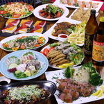 刺し盛やポークロースステーキの入った贅沢コースをご用意！120分飲み放題付で6000円(税込)とお得♪