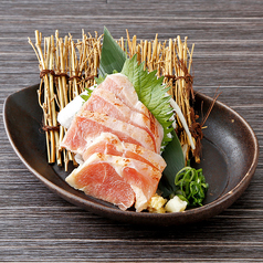 軍鶏もも炙り刺身風