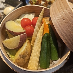 色々野菜の蒸篭蒸し