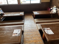 大型宴会が可能な掘りごたつ式のお座敷完備