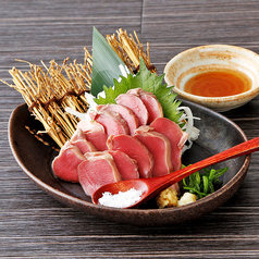 軍鶏砂肝の刺身風