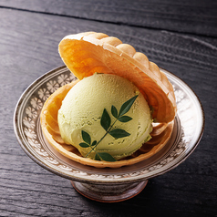 抹茶アイス最中