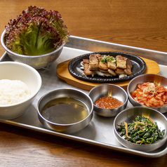 【サムギョプサル定食】