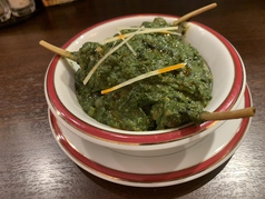 ほうれん草とラムチョップのカレー