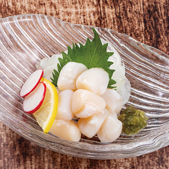 大粒貝柱の刺身