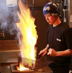 丁寧に炭火で焼き上げています！