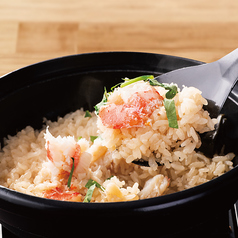 出汁が香るかに飯