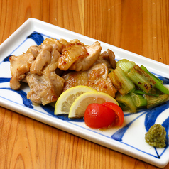 若鶏の塩焼き 柚子胡椒添え