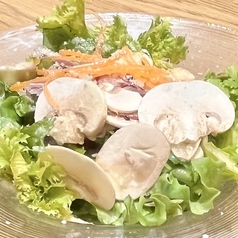 帯広産マッシュルームのサラダ