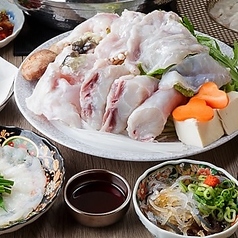 蟹ふぐ 雪月花のコース写真