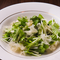 白きくらげ 水菜 ミントサラダ