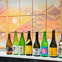 ▼こだわりの日本酒を当店で！