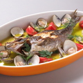 料理メニュー写真&nbsp;イサキとハマグリのアクアパッツァ