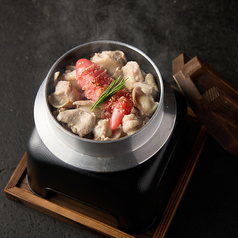 もつ出汁明太釜飯