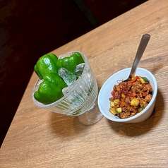 自家製肉味噌ピーマン