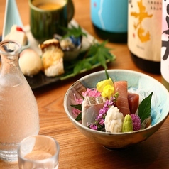 【忘年会・接待コース】12月【志】…黒毛和牛もも丸茄子餡掛け・海鮮お造り4種など全9品10,000円の写真