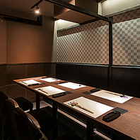 まわりを気にせずに『完全個室』で食事を愉しむ♪